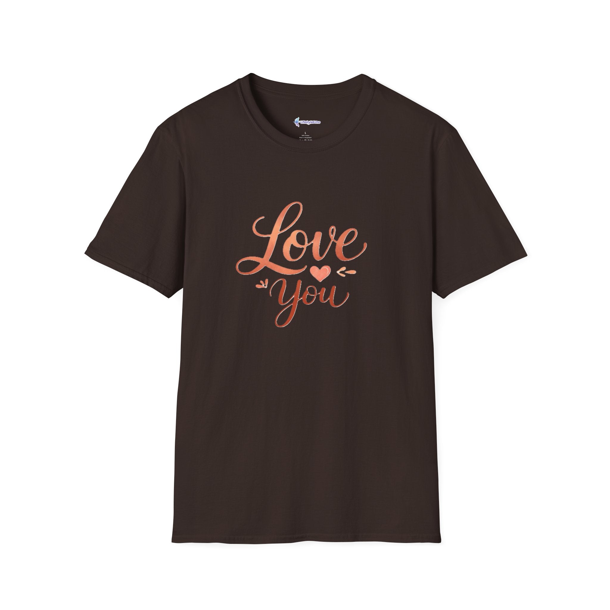 Love You T‑Shirt – Script Valentine Graphic Tee
