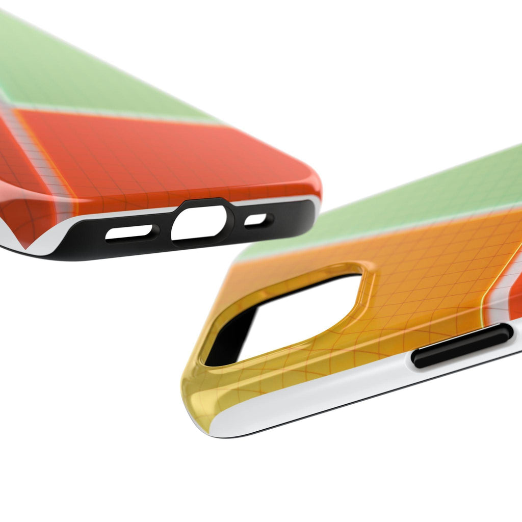 Four Colors Blocks With Shades Tough Phone Cases