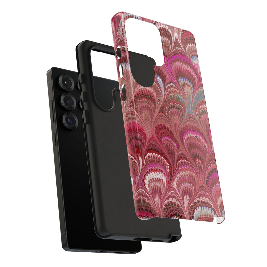 Shades of Pink Marbled Phone Case —  Dual Layer - Tough Protective Phone Cover
