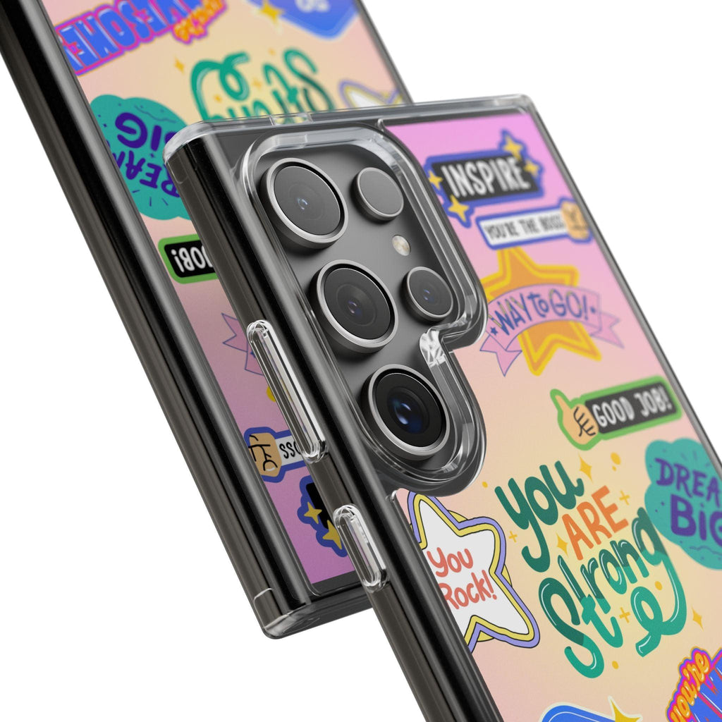 Motivational Stickers Clear Case
