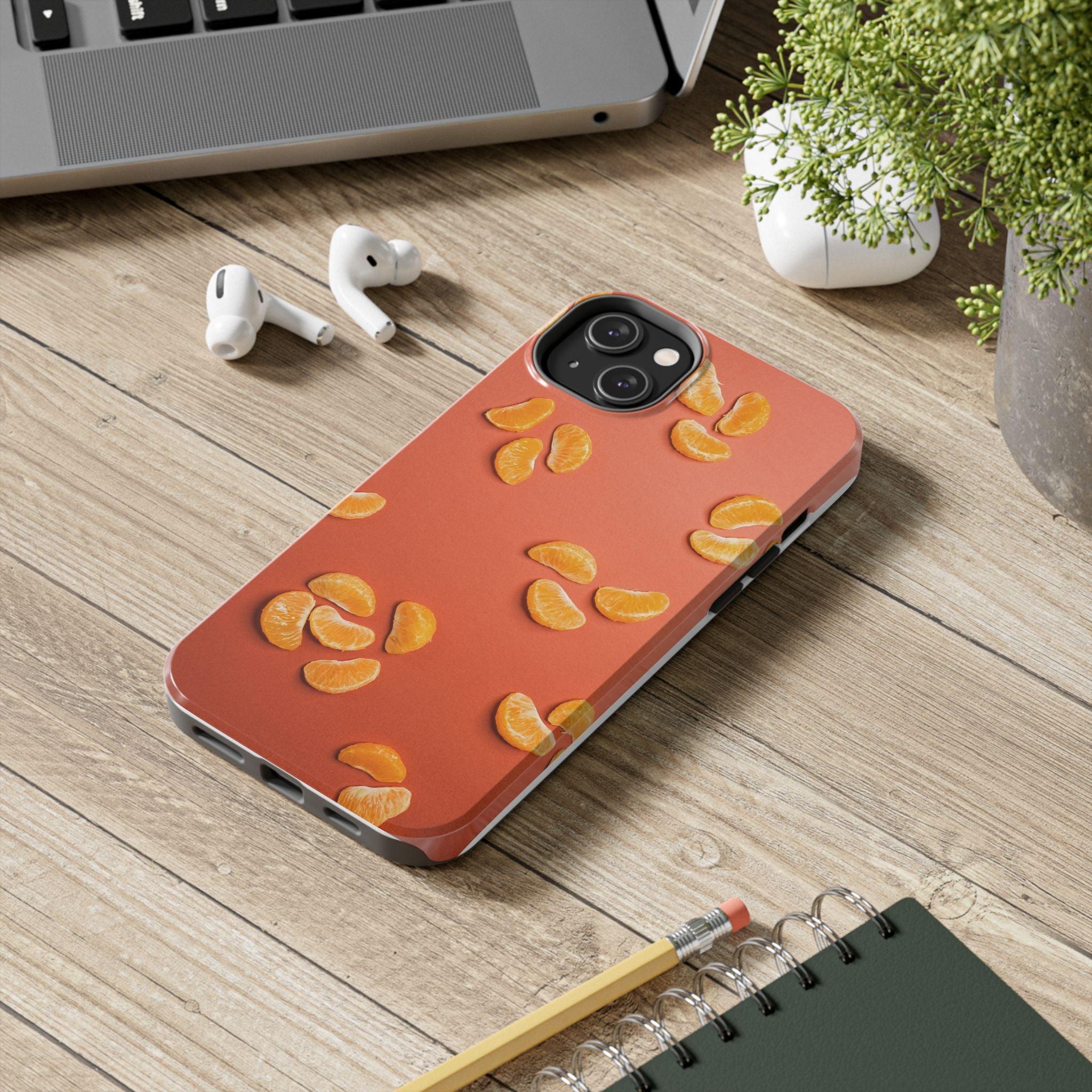 Peal Oranges printed Tough Phone Cases