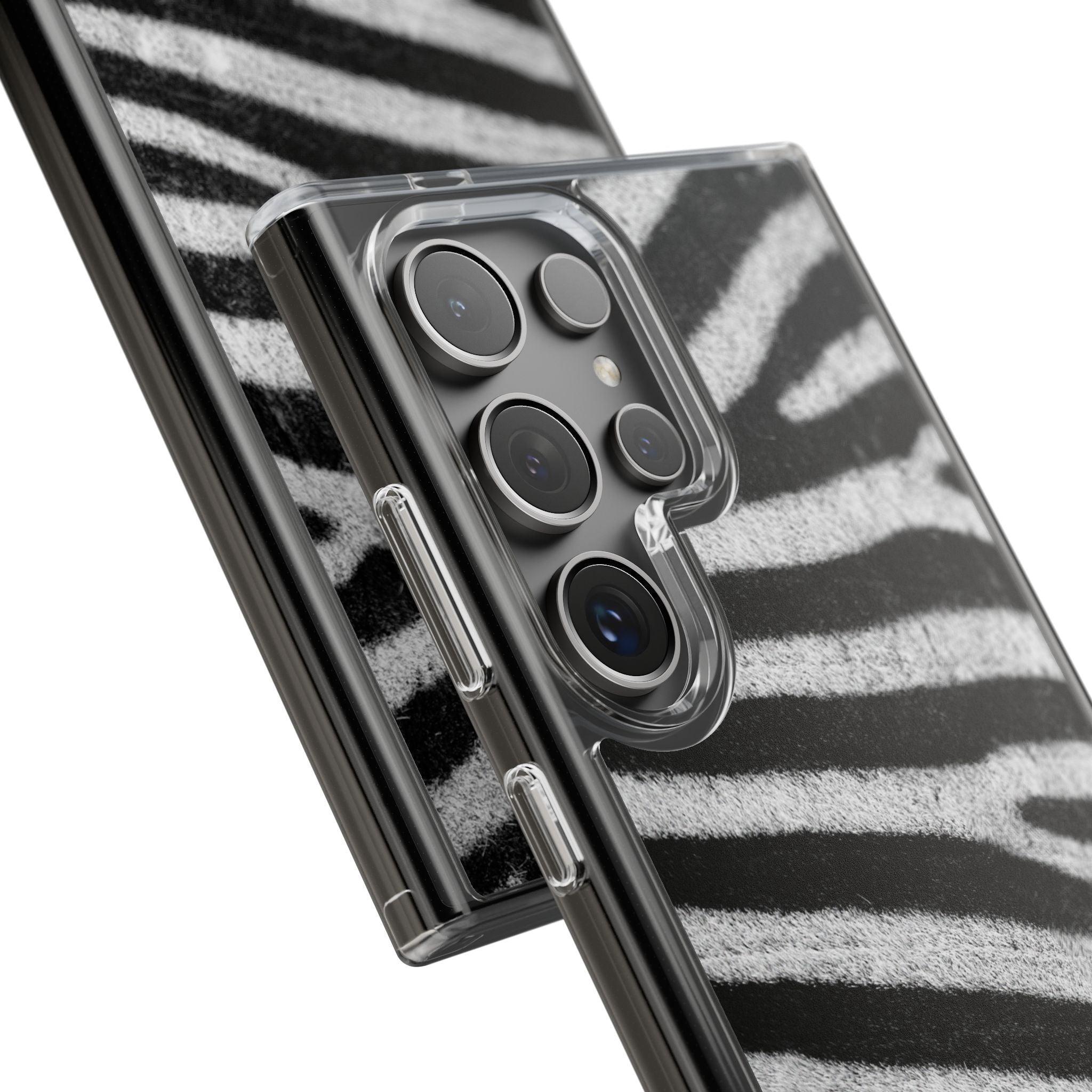 Clear Cases Black and White Zebra Stripes