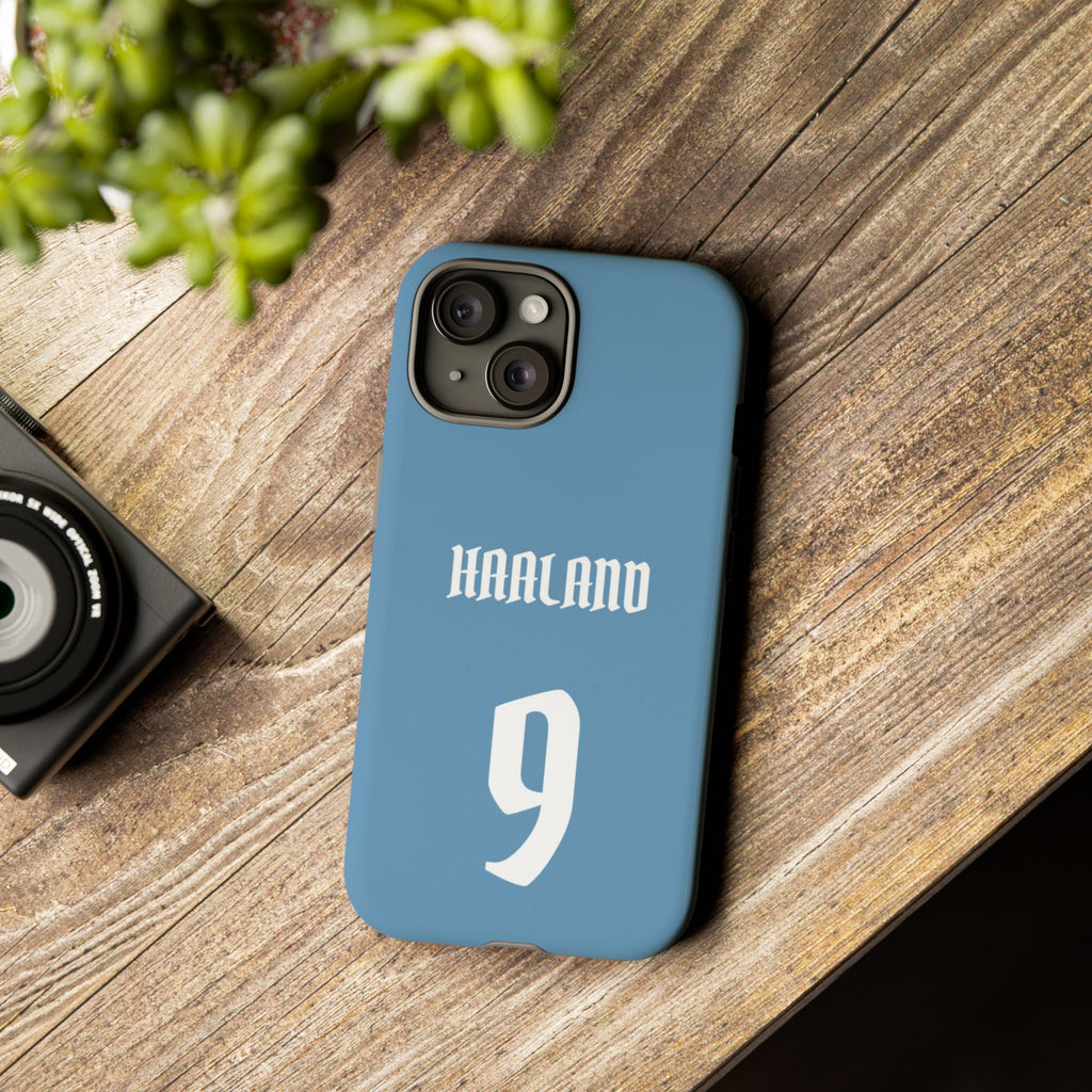 Erling Haaland PowerStrike – Rugged Dual-Layer Protection & Slim Profile | Compatible with iPhone 8 to 16 Pro Max & Samsung Galaxy S10 to S25 Ultra