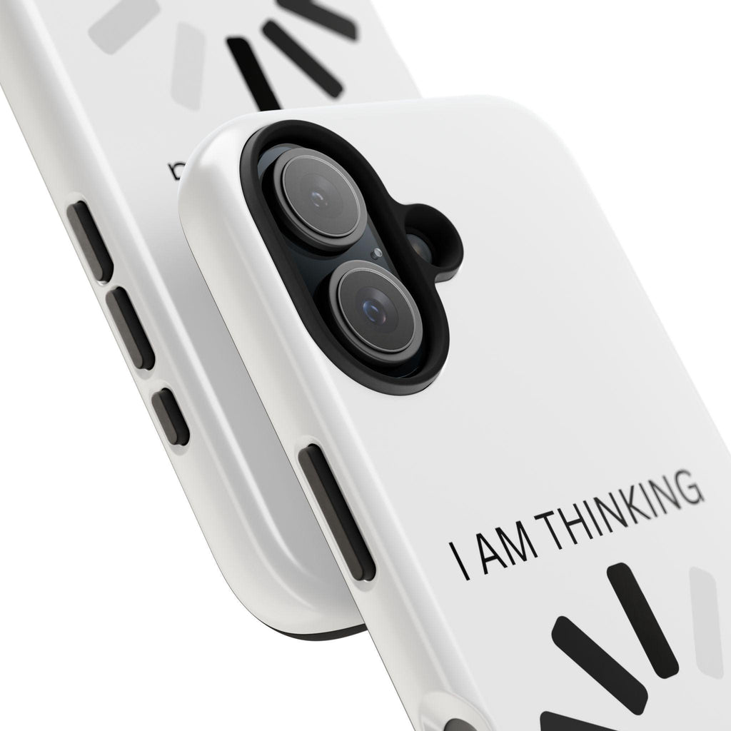 I Am Thinking To Much Text Printed Tough Phone Cases