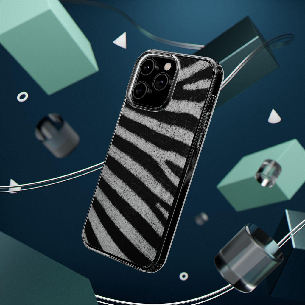 Clear Cases Black and White Zebra Stripes
