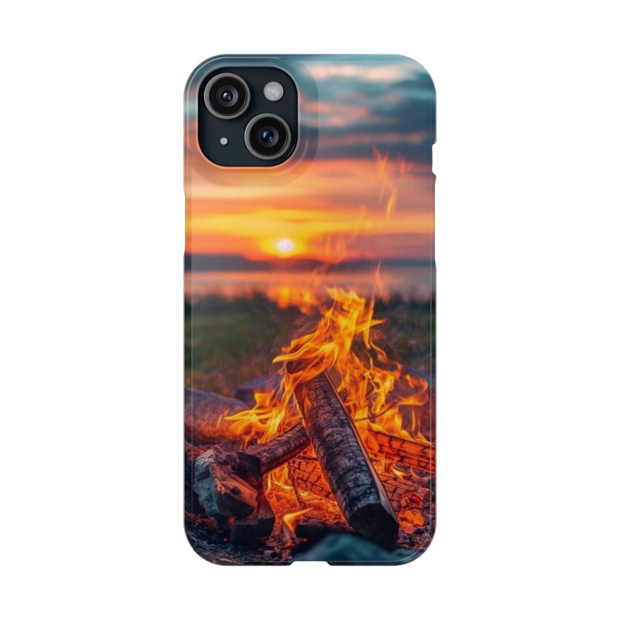 Woodland Fire Phone Case – Warmth of Nature’s Blaze on Your Device