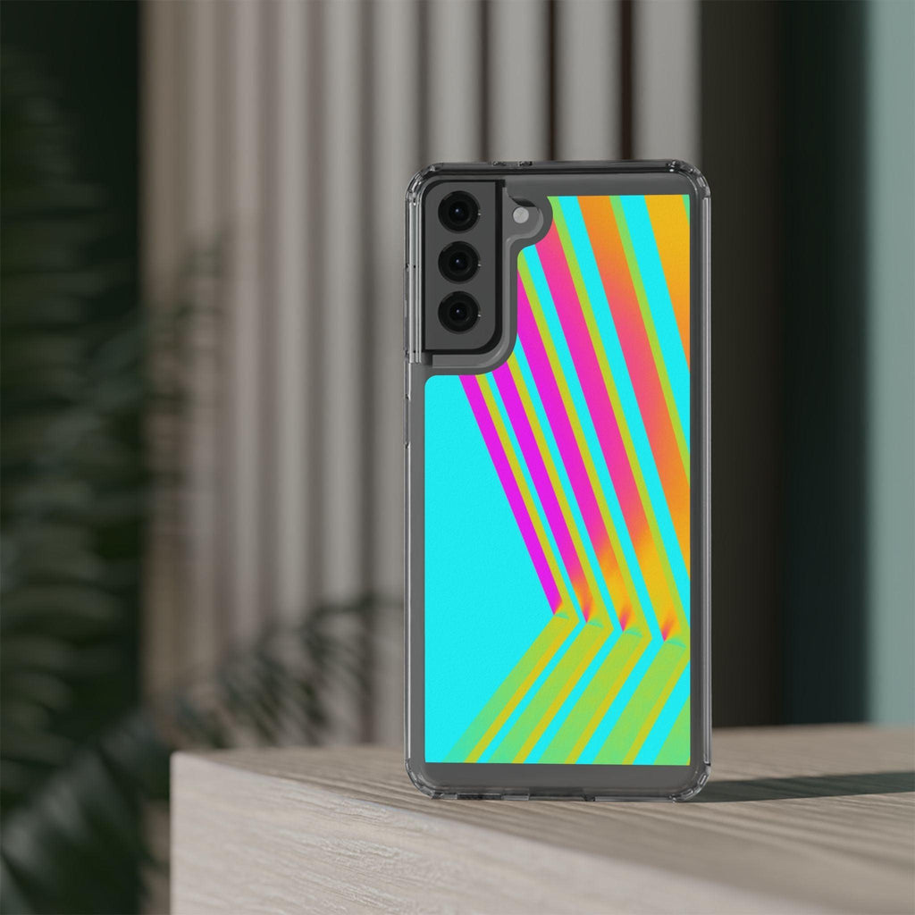 Abstract Pattern With Vibrant Color Clear Cases
