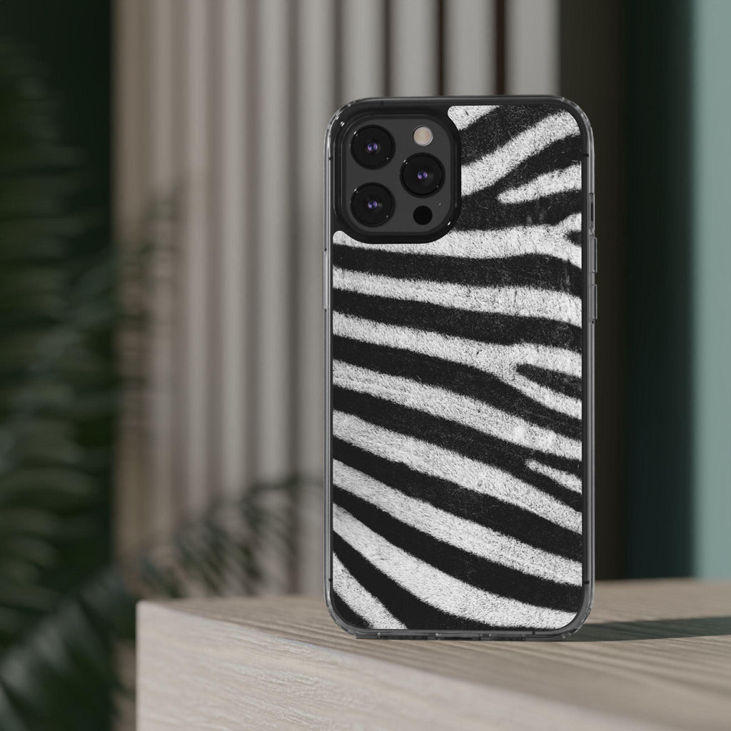 Clear Cases Black and White Zebra Stripes