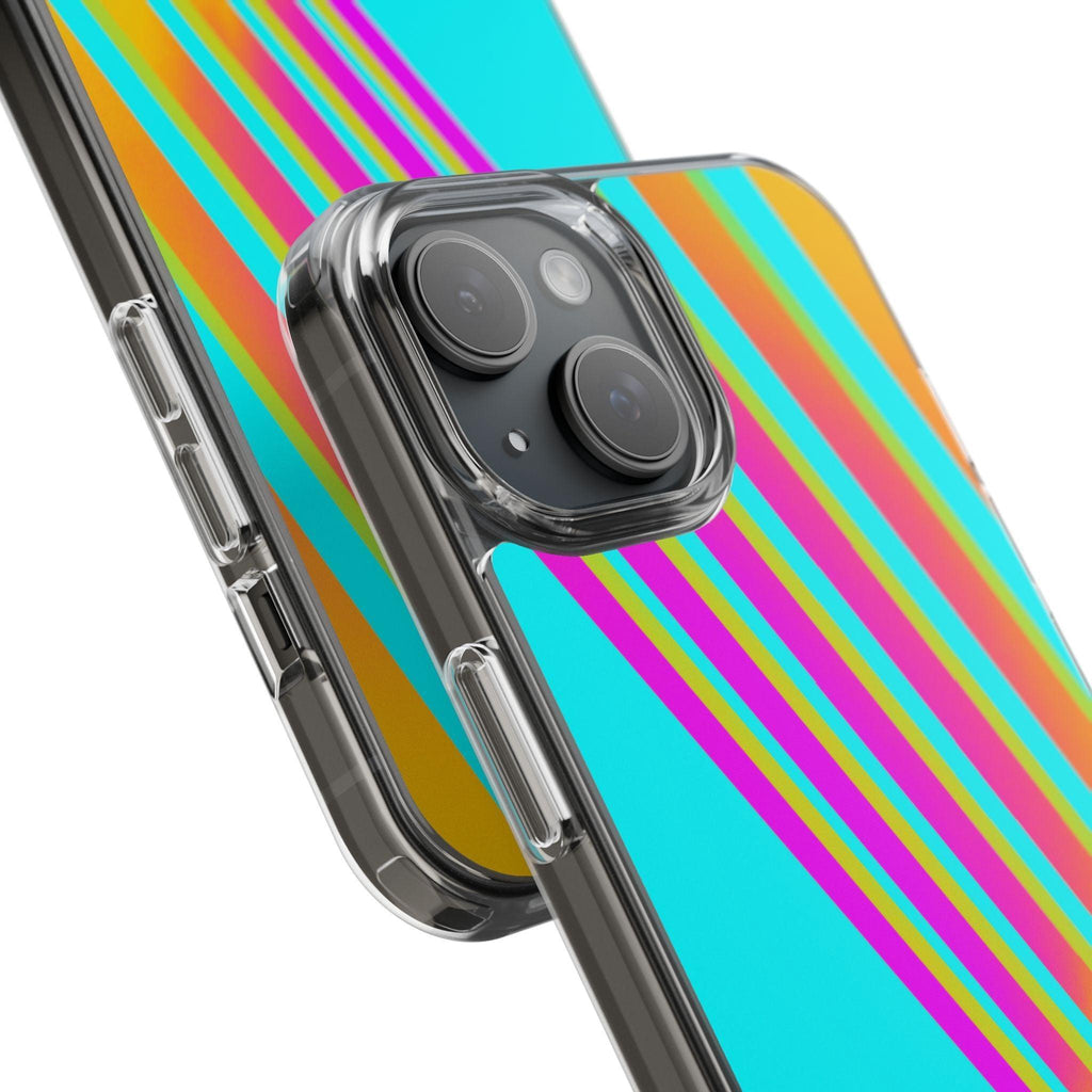 Abstract Pattern With Vibrant Color Clear Cases