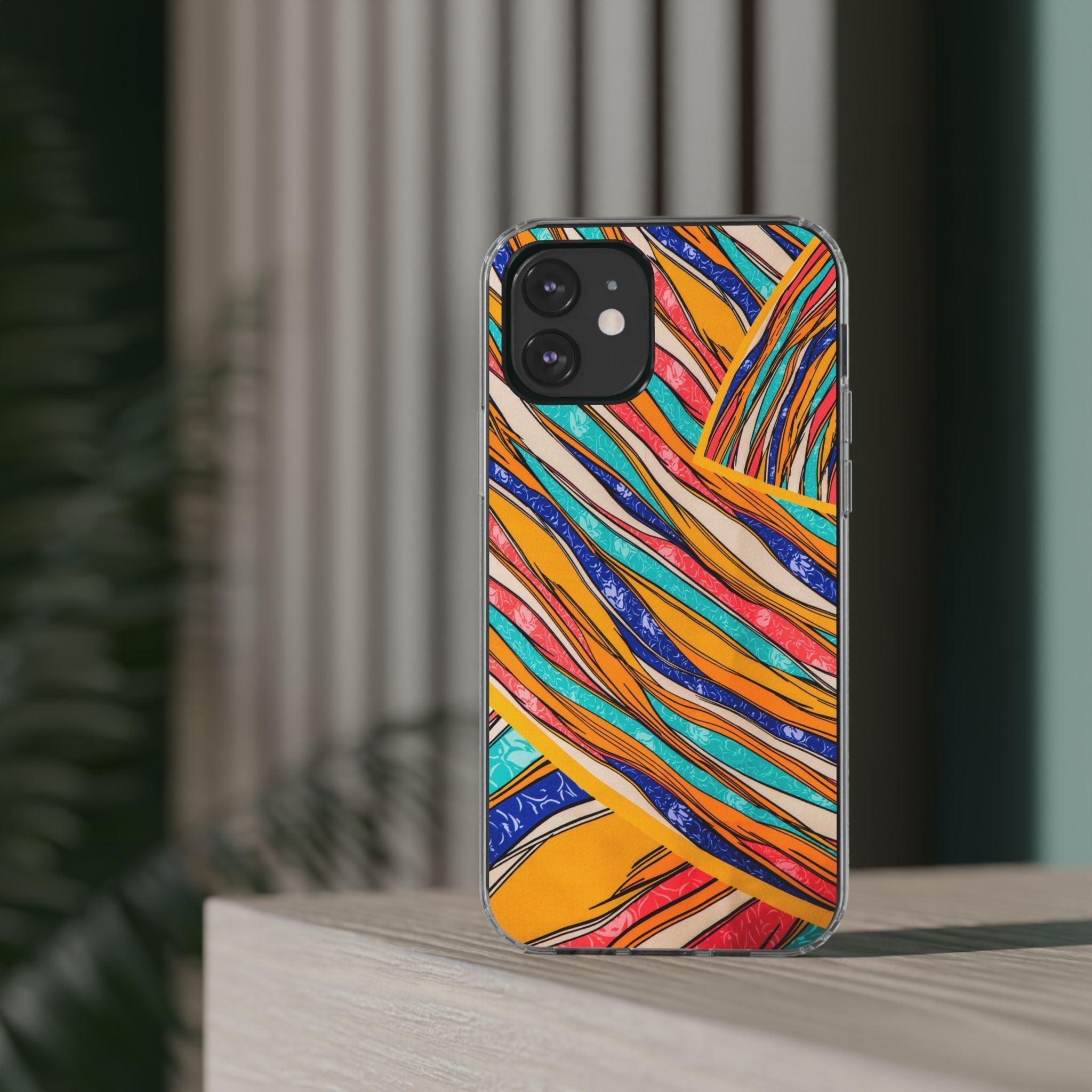 Clear Cases Stripes of  Powerful Colors