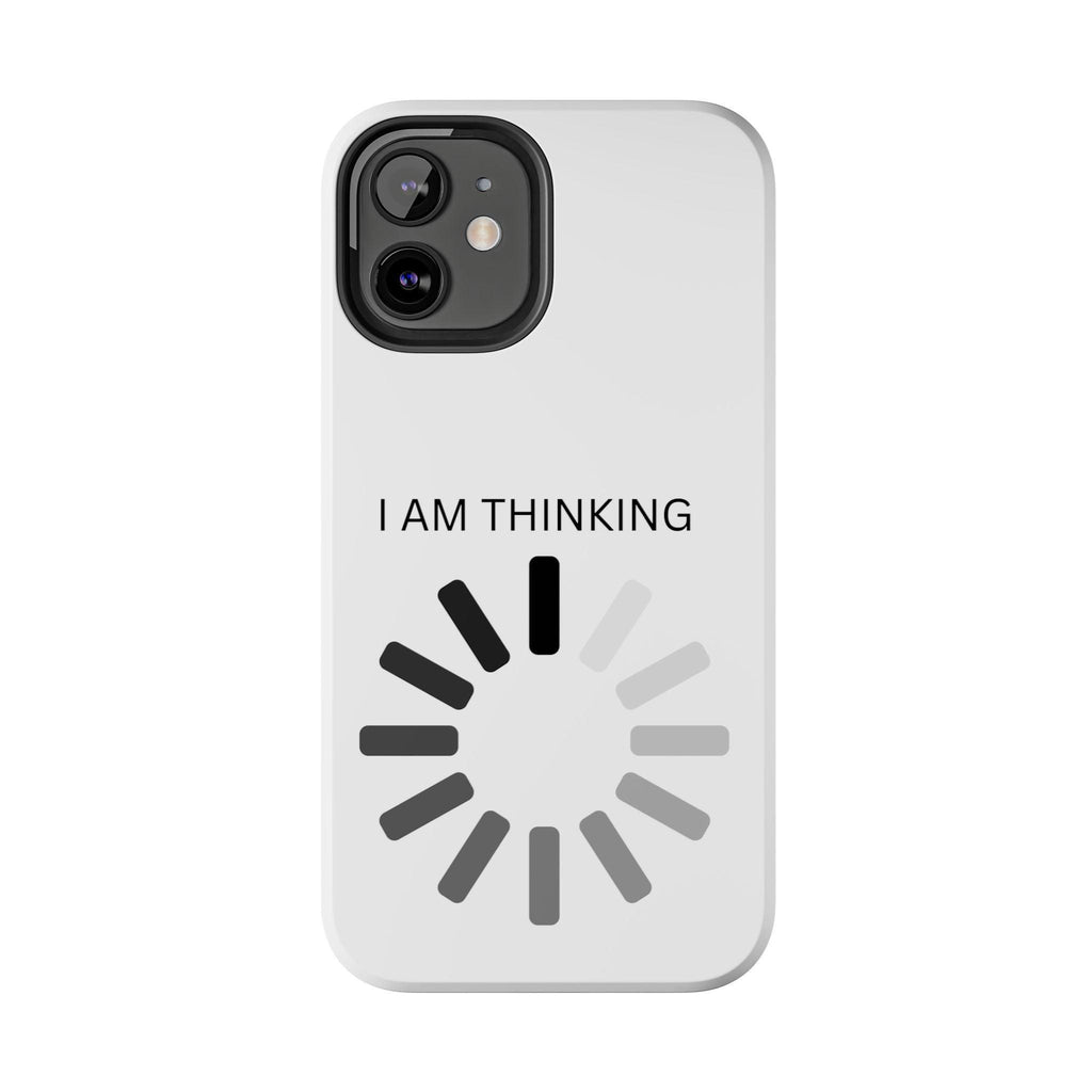 I Am Thinking To Much Text Printed Tough Phone Cases