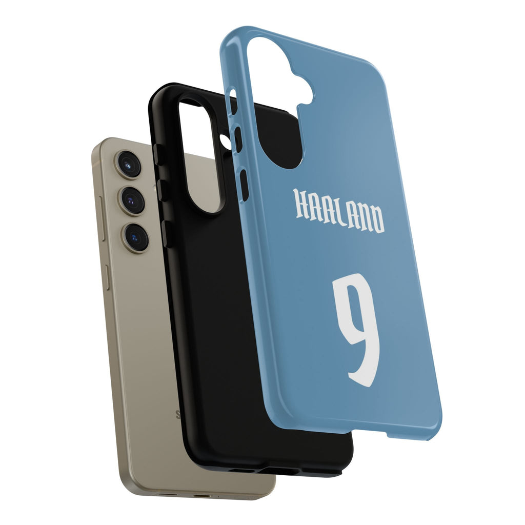 Erling Haaland PowerStrike – Rugged Dual-Layer Protection & Slim Profile | Compatible with iPhone 8 to 16 Pro Max & Samsung Galaxy S10 to S25 Ultra