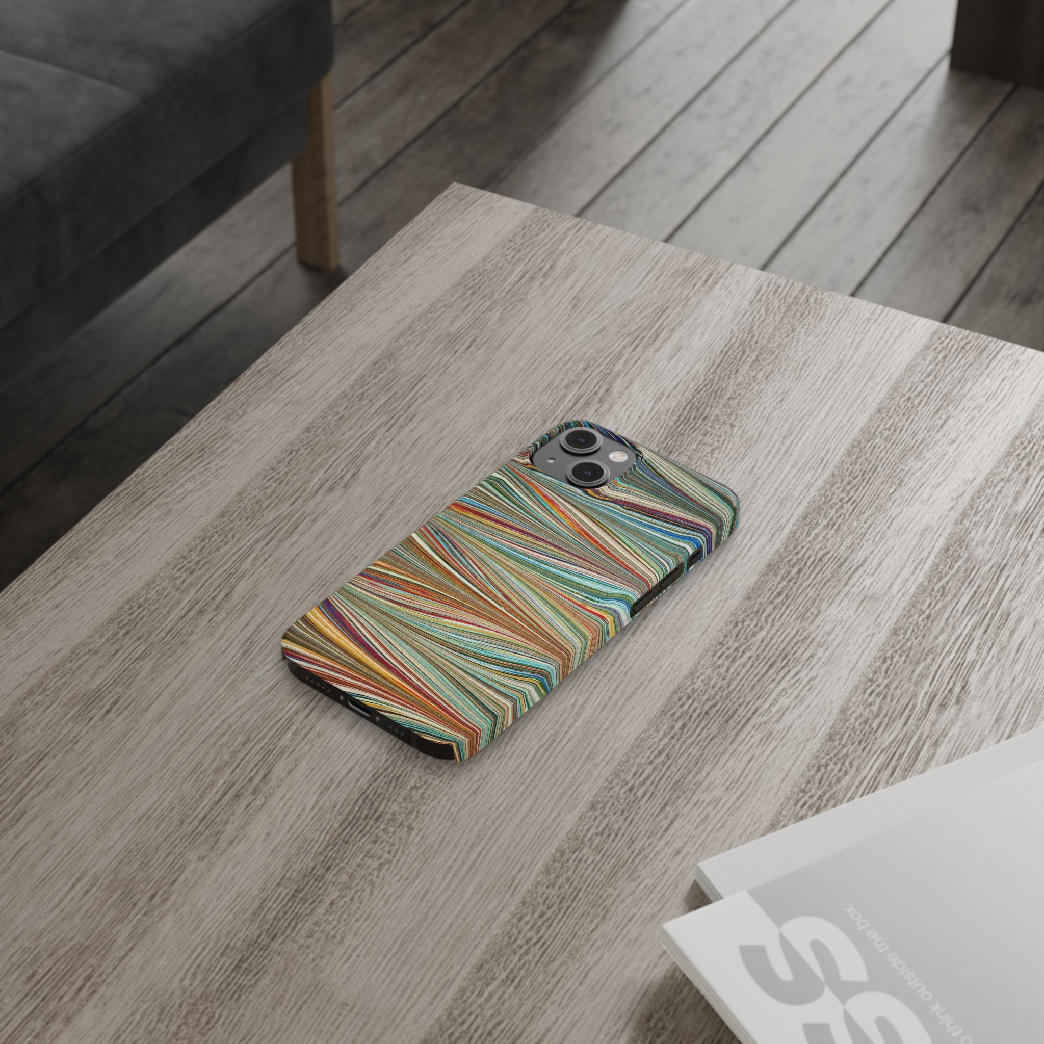 Florentine Multi-Colored Marbled Phone Case