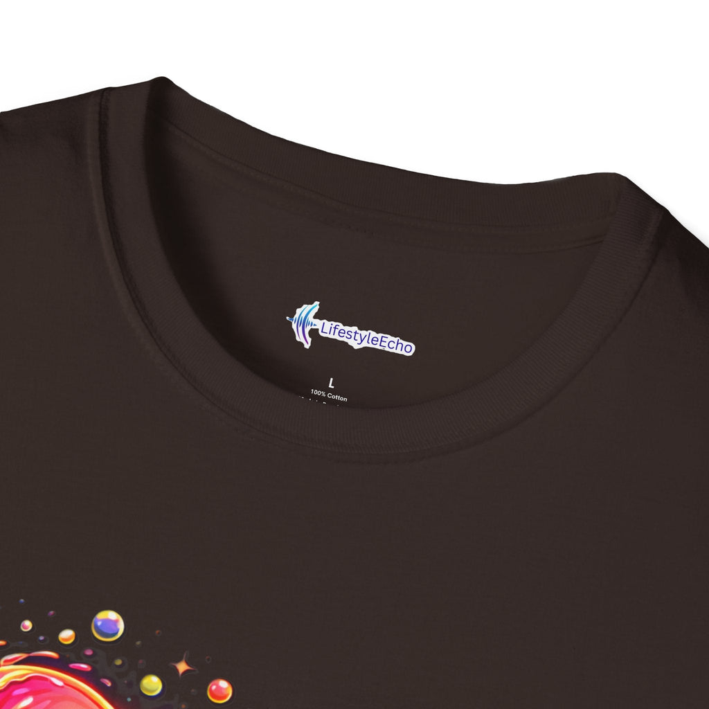 Melting Hearts Tee - Vibrant Double Heart Graphic T-Shirt