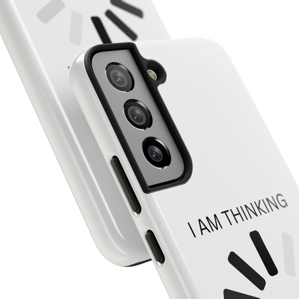 I Am Thinking To Much Text Printed Tough Phone Cases