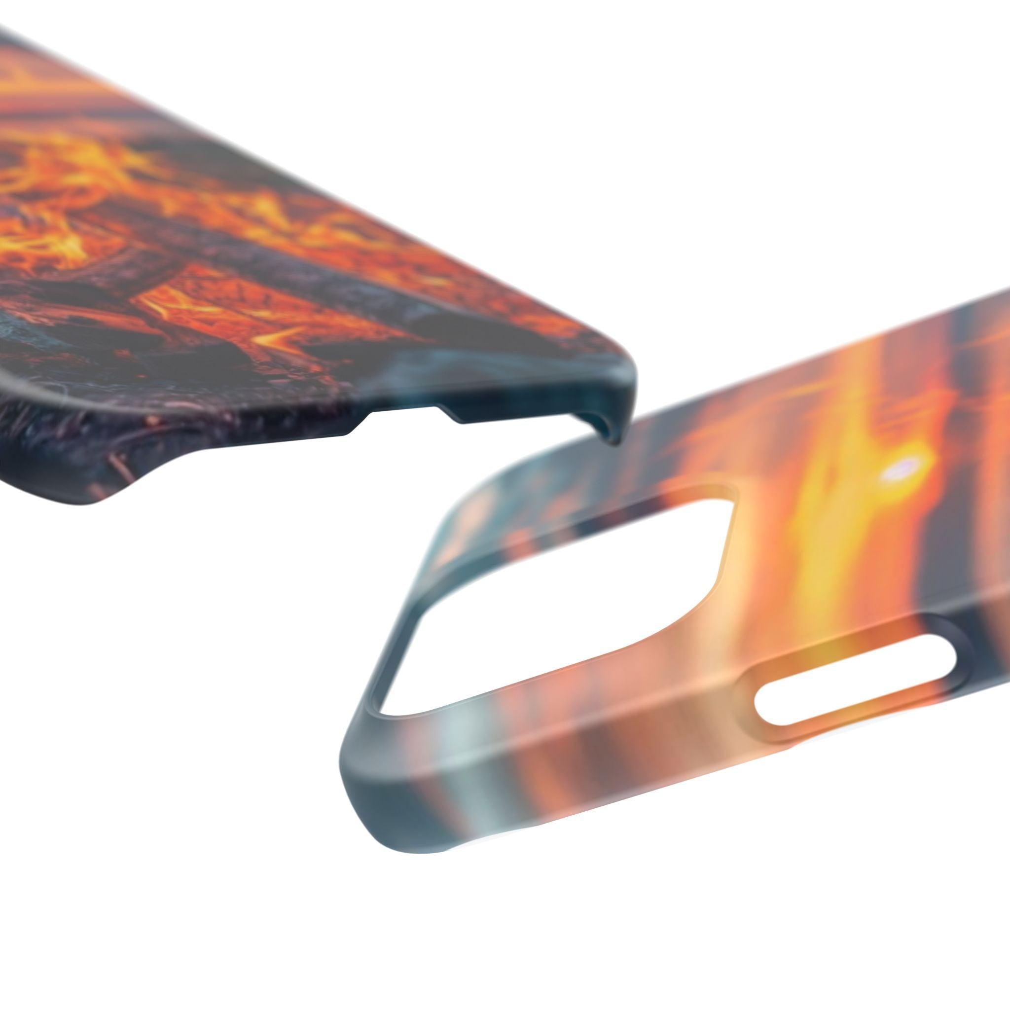 Woodland Fire Phone Case – Warmth of Nature’s Blaze on Your Device