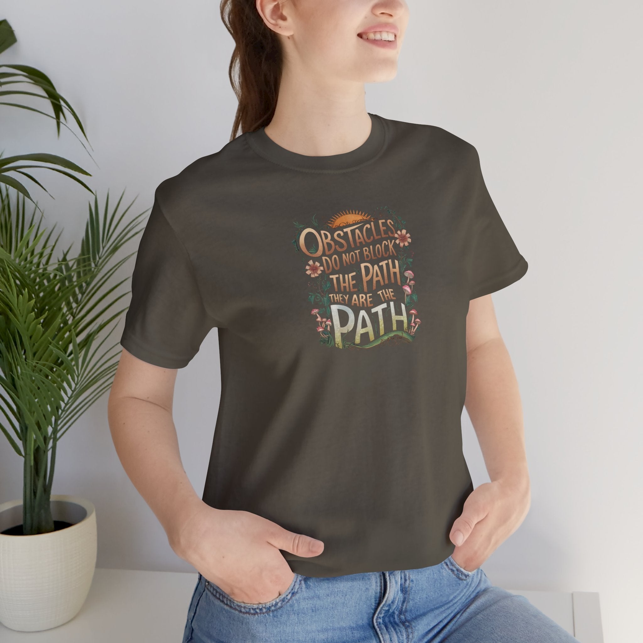 Unisex Jersey Short Sleeve Tee - Eye-Catching Print - DipaliZ