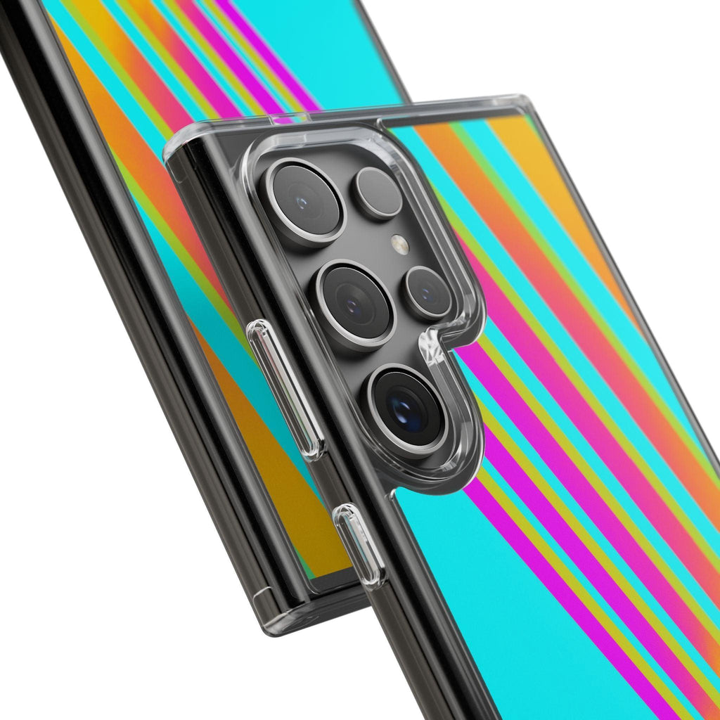 Abstract Pattern With Vibrant Color Clear Cases