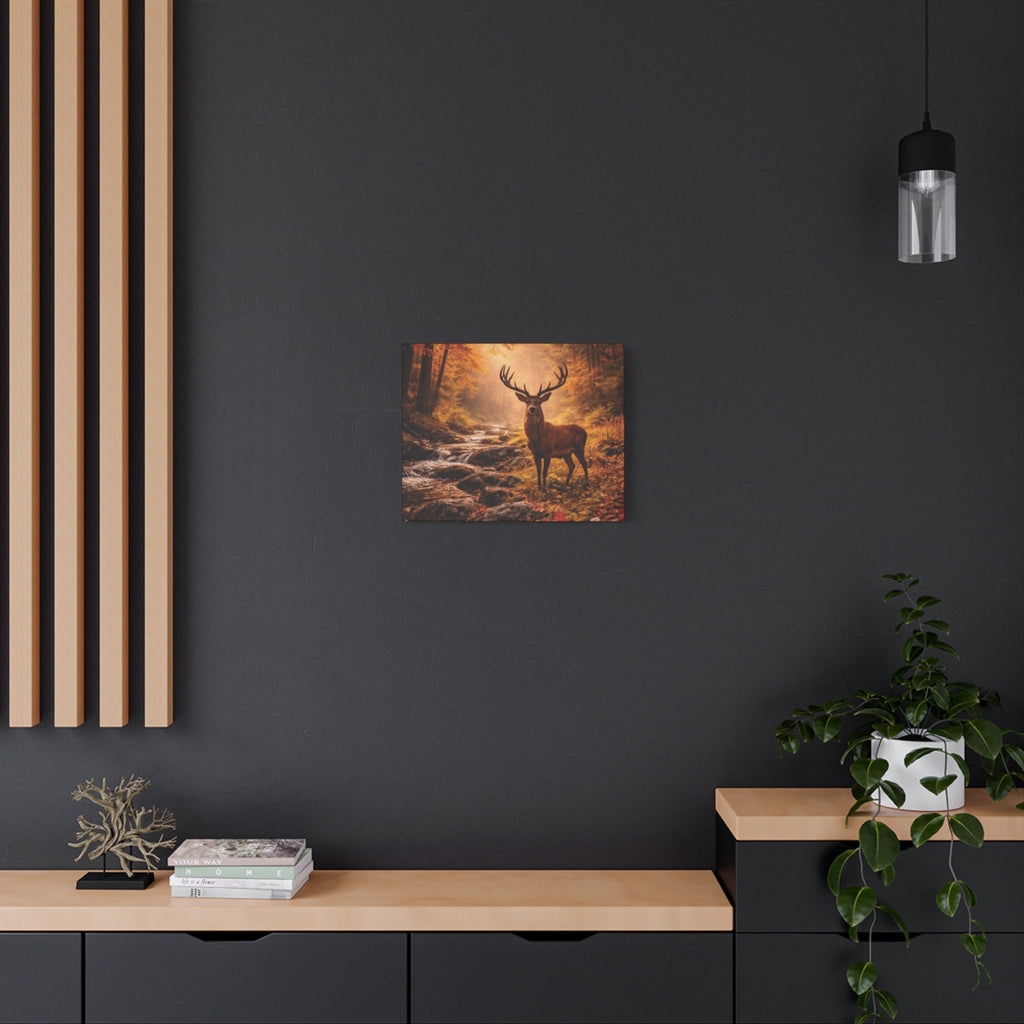 Autumn Wilderness Deer Canvas Wall Art