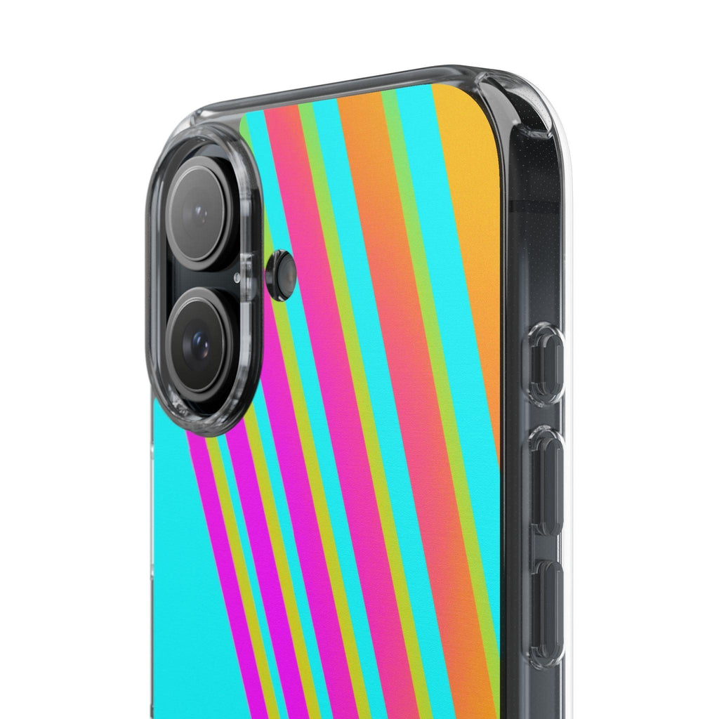 Abstract Pattern With Vibrant Color Clear Cases
