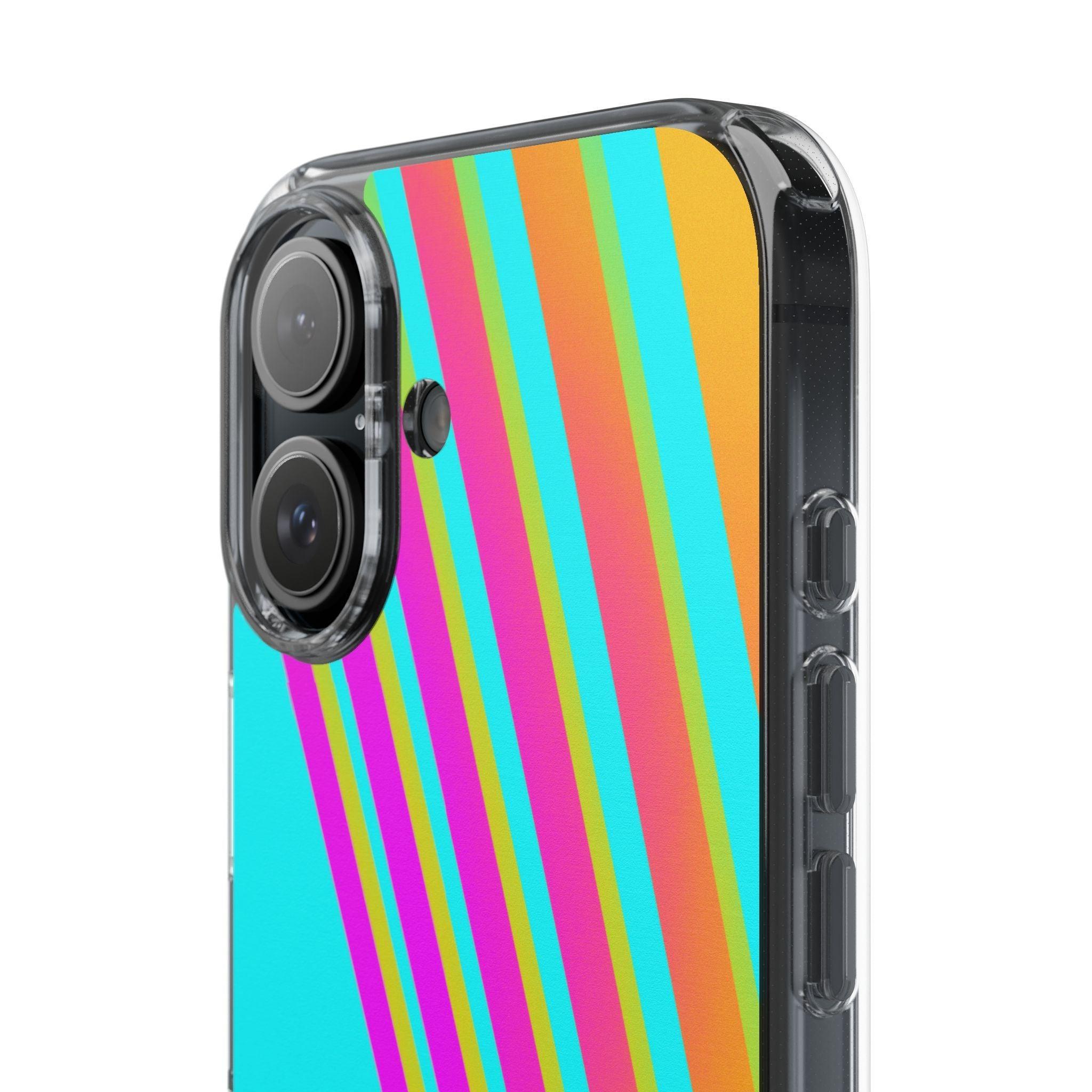 Abstract Pattern With Vibrant Color Clear Cases