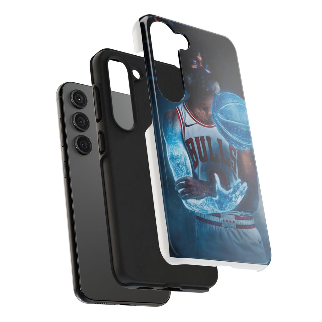 Coby White Chicago Bulls NBA Basketball Printed Tough Phone Case for iPhone & Samsung Galaxy - Dynamic Player Action Design