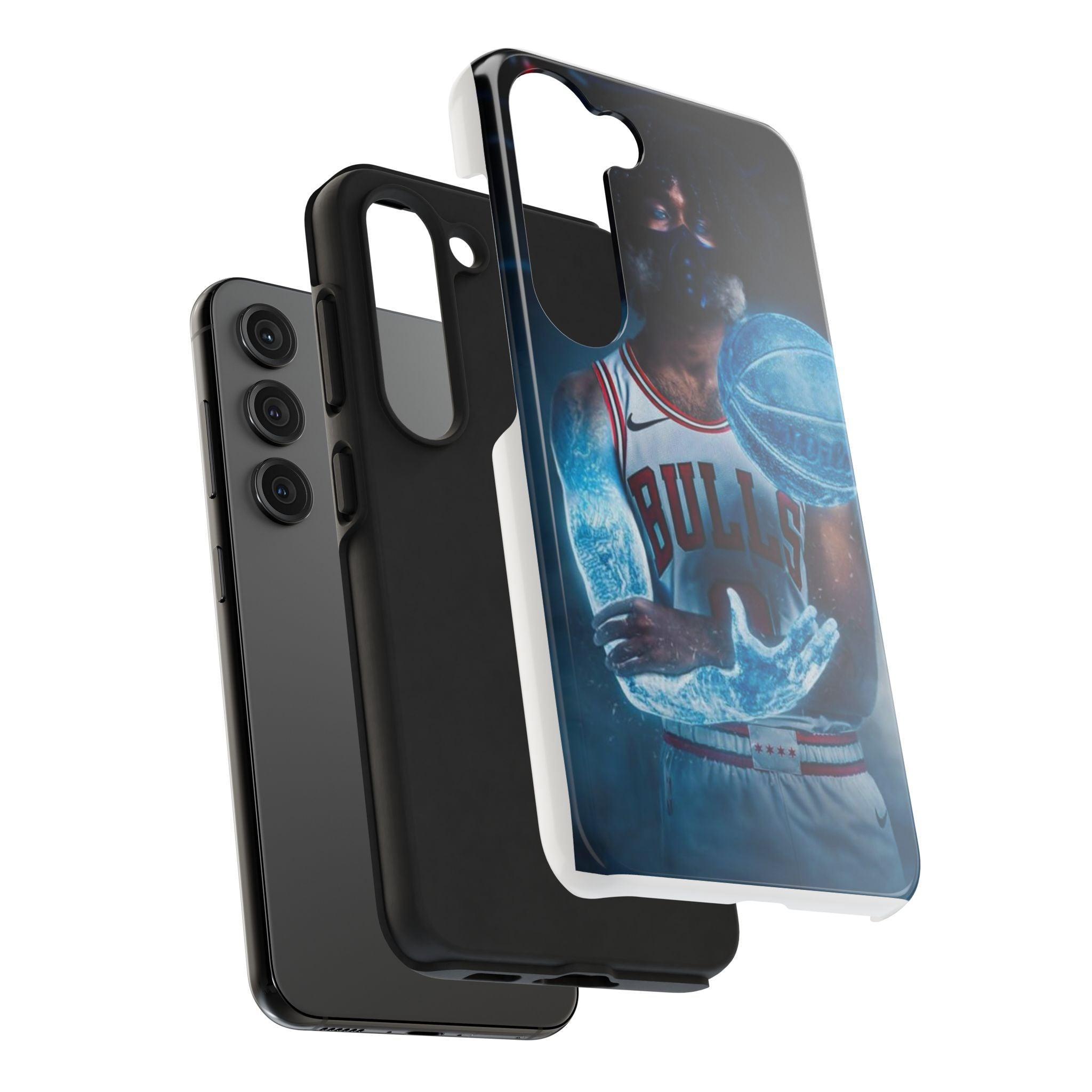 Coby White Chicago Bulls NBA Basketball Printed Tough Phone Case for iPhone & Samsung Galaxy - Dynamic Player Action Design