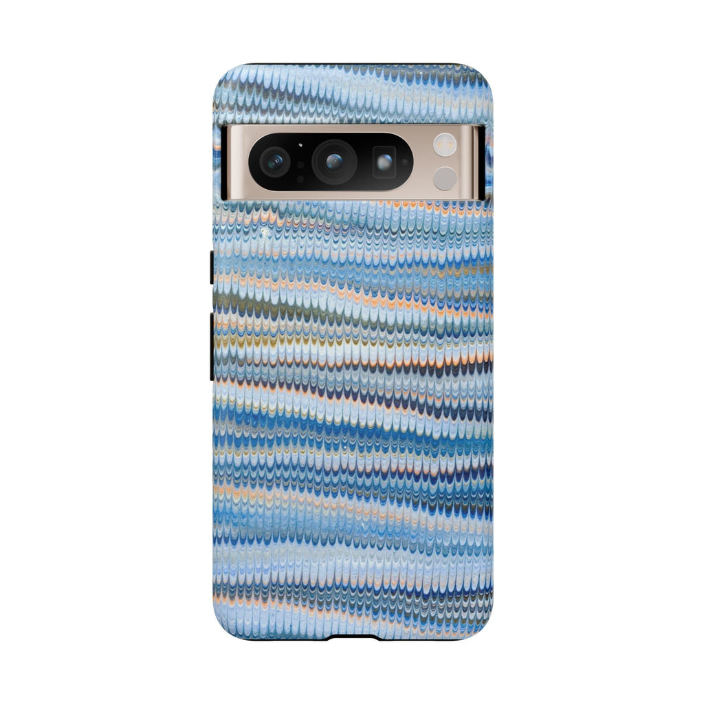 Blue Marbled Phone Cases iPhone + Samsung - all models, Vintage Marbled Design - Tough Cases