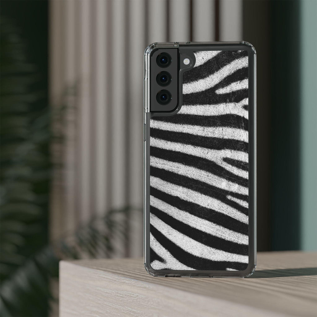Clear Cases Black and White Zebra Stripes