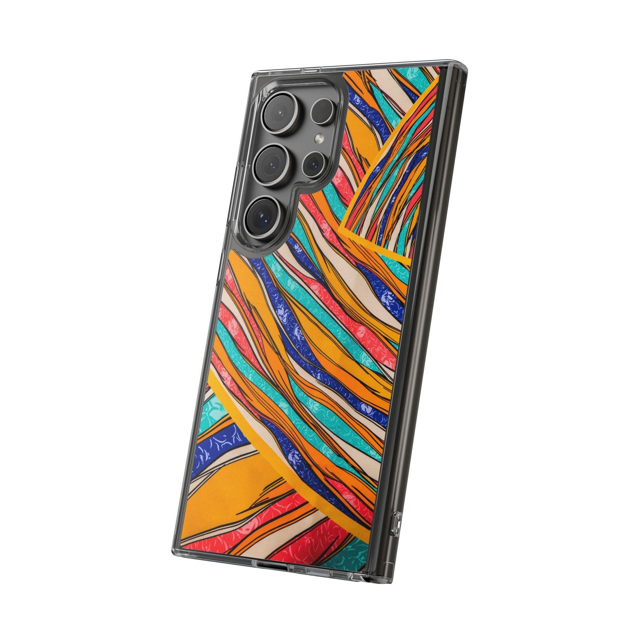 Clear Cases Stripes of  Powerful Colors