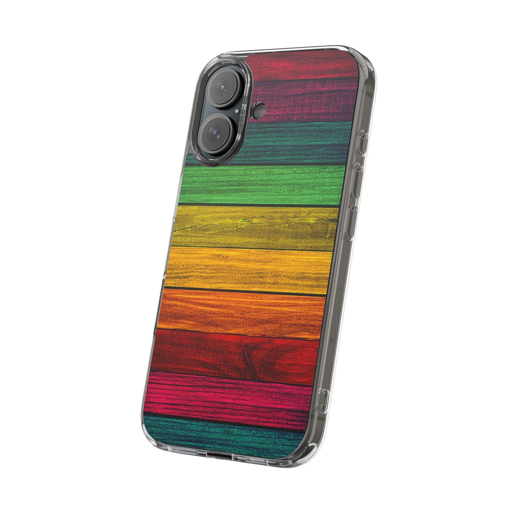 Rainbow On Woods Clear Cases