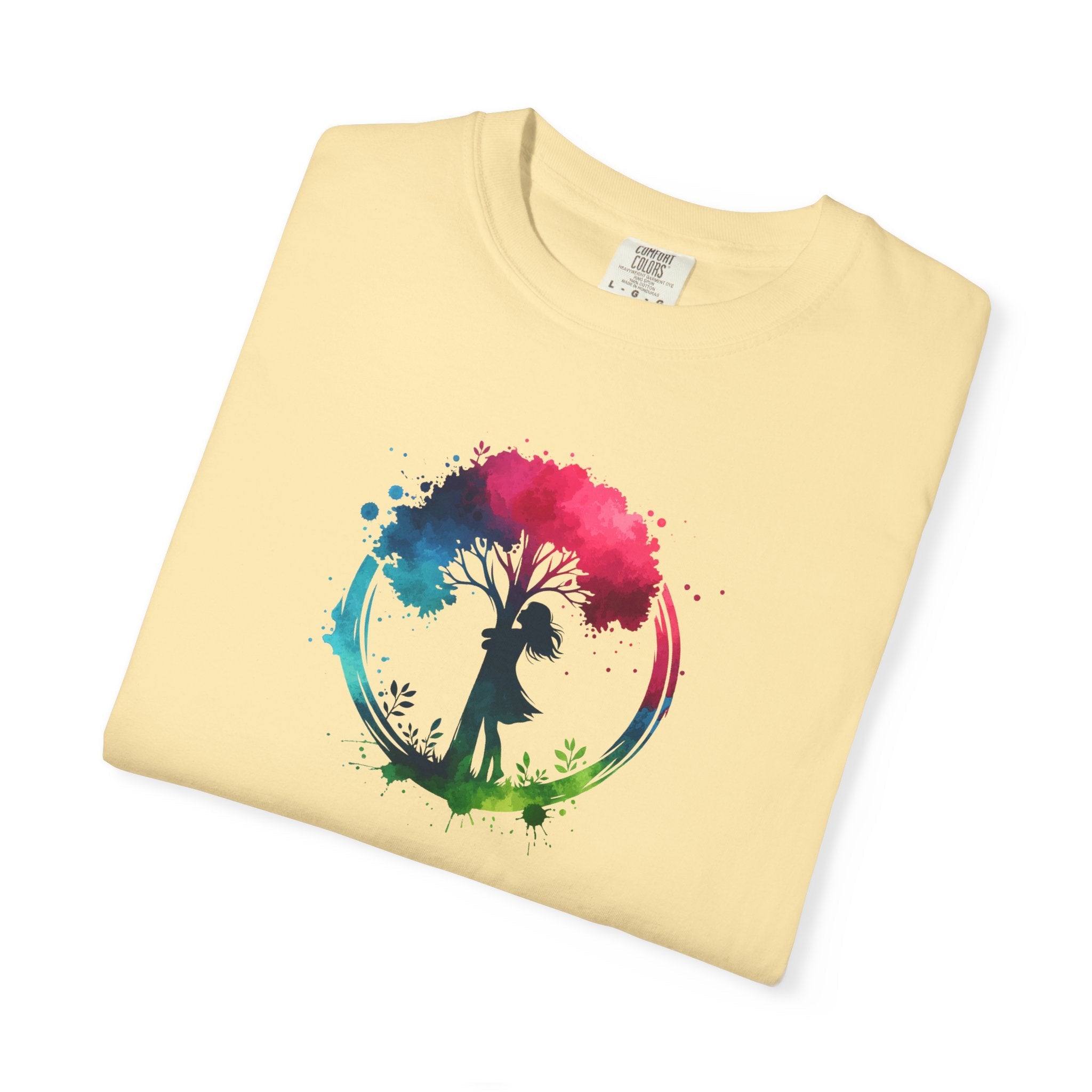 Girl Hugging Tree Tee - World Environment Day - DipaliZ