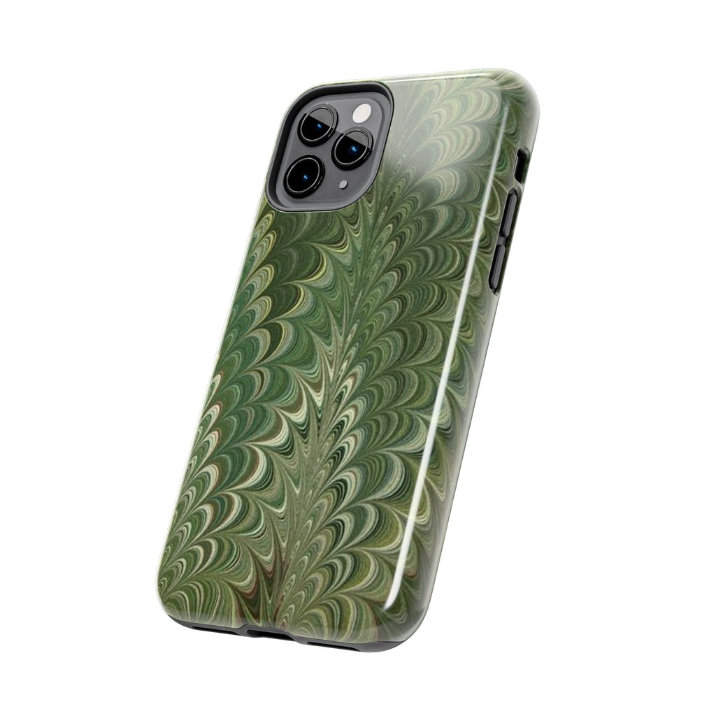 Deep Green Marble Italian Durable Phone Case