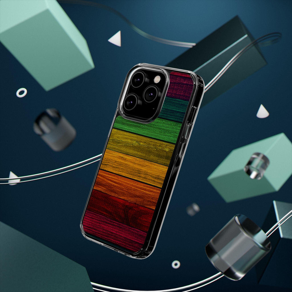 Rainbow On Woods Clear Cases