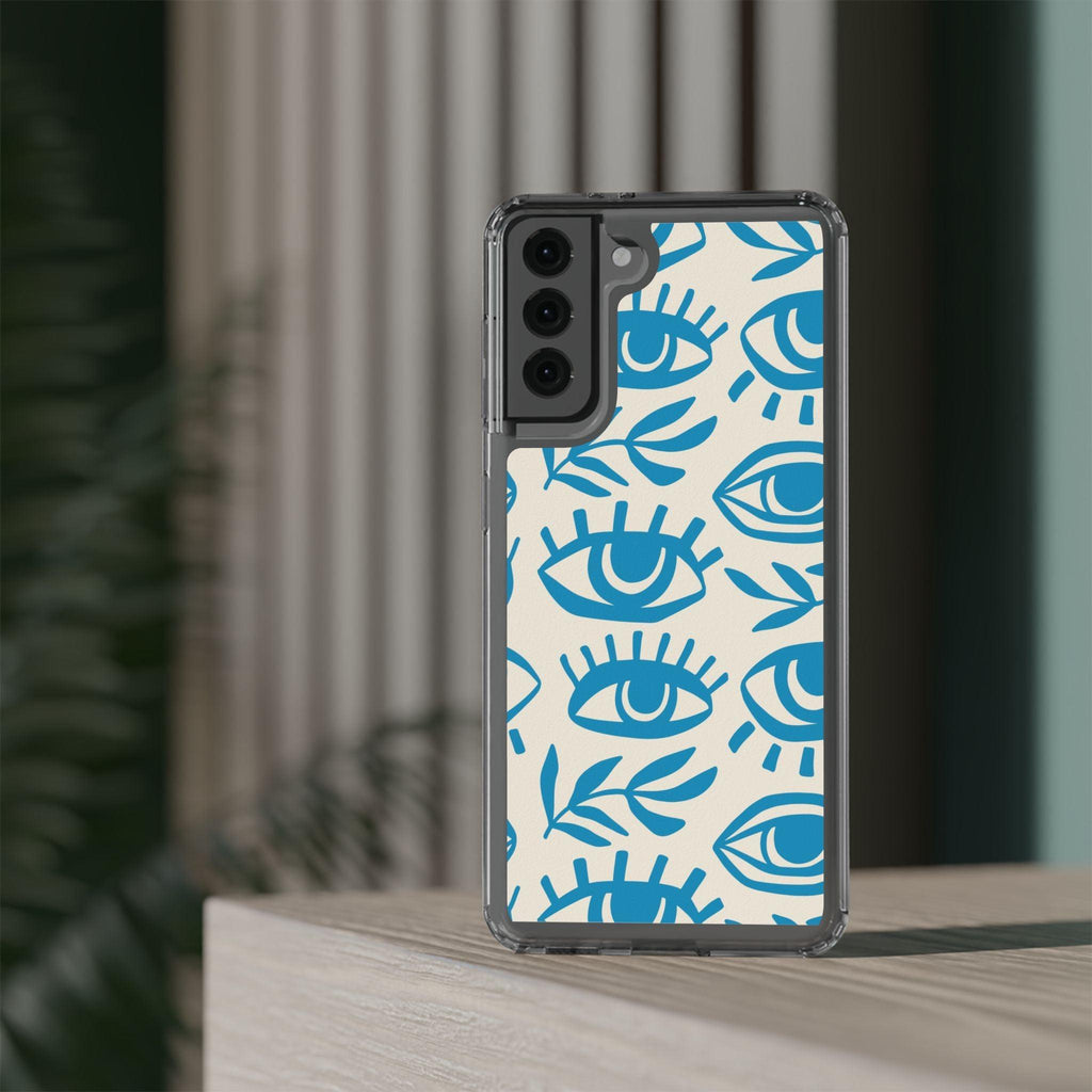 Eyes And Leaves  Pattern Clear Cases