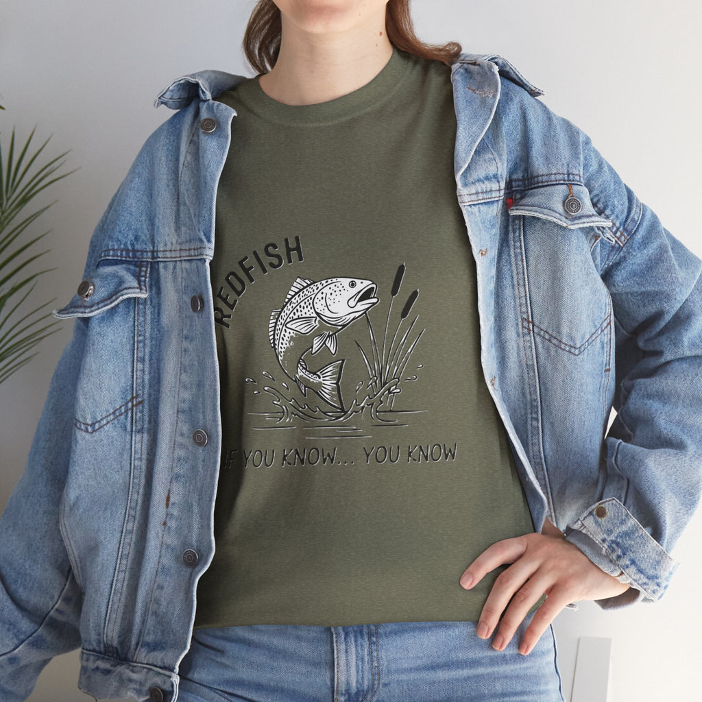 Fishing Red Fish T-Shirt — Vintage Angler Tee