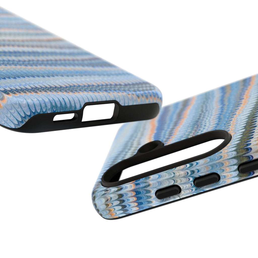 Blue Marbled Phone Cases iPhone 16 + Samsung + Apple + Google