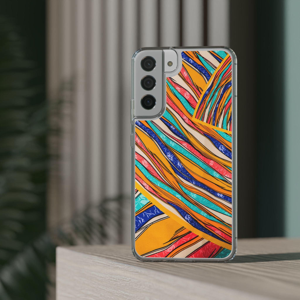 Clear Cases Stripes of  Powerful Colors