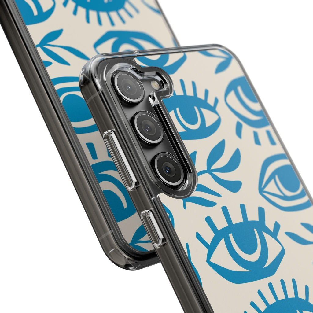 Eyes And Leaves  Pattern Clear Cases