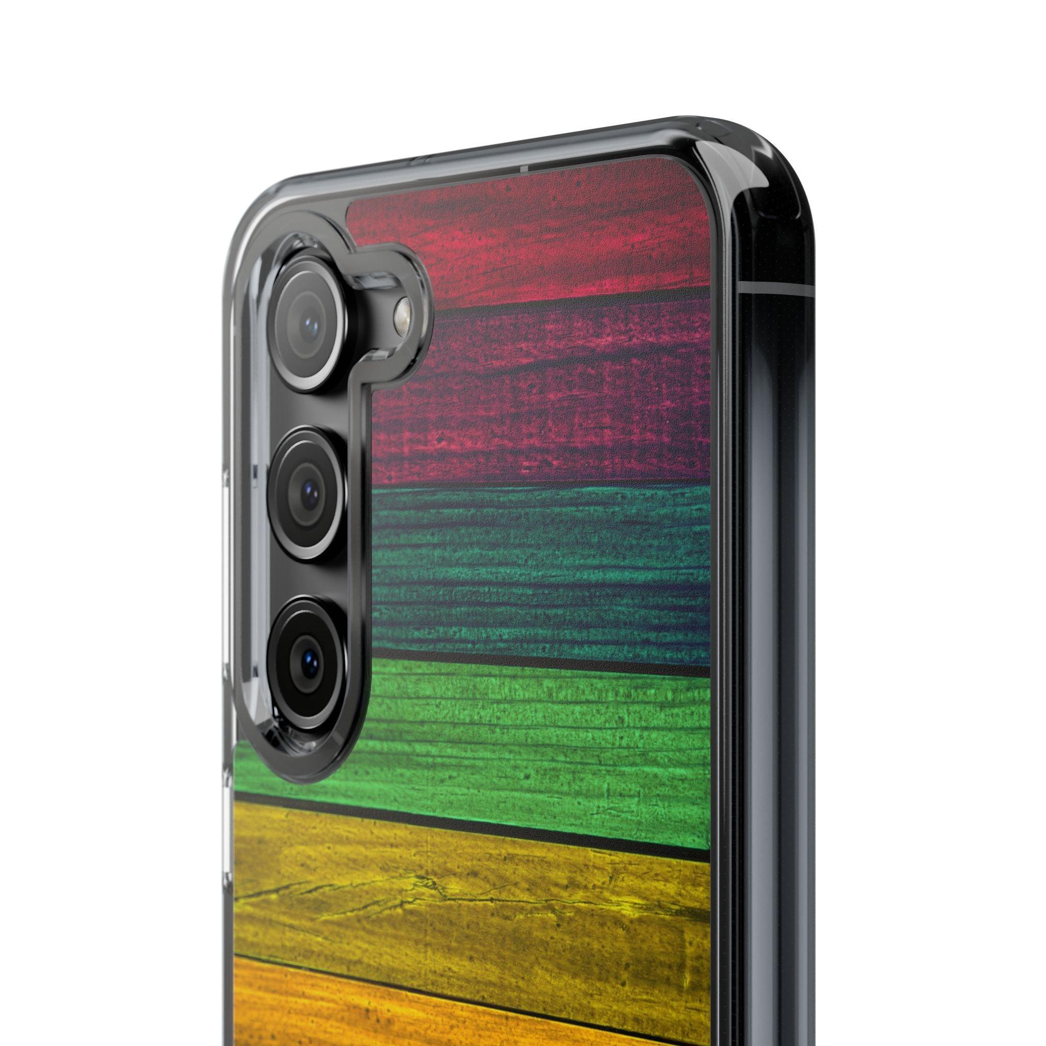 Rainbow On Woods Clear Cases