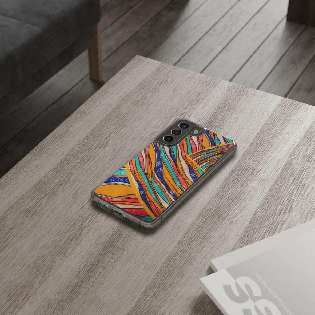 Clear Cases Stripes of  Powerful Colors