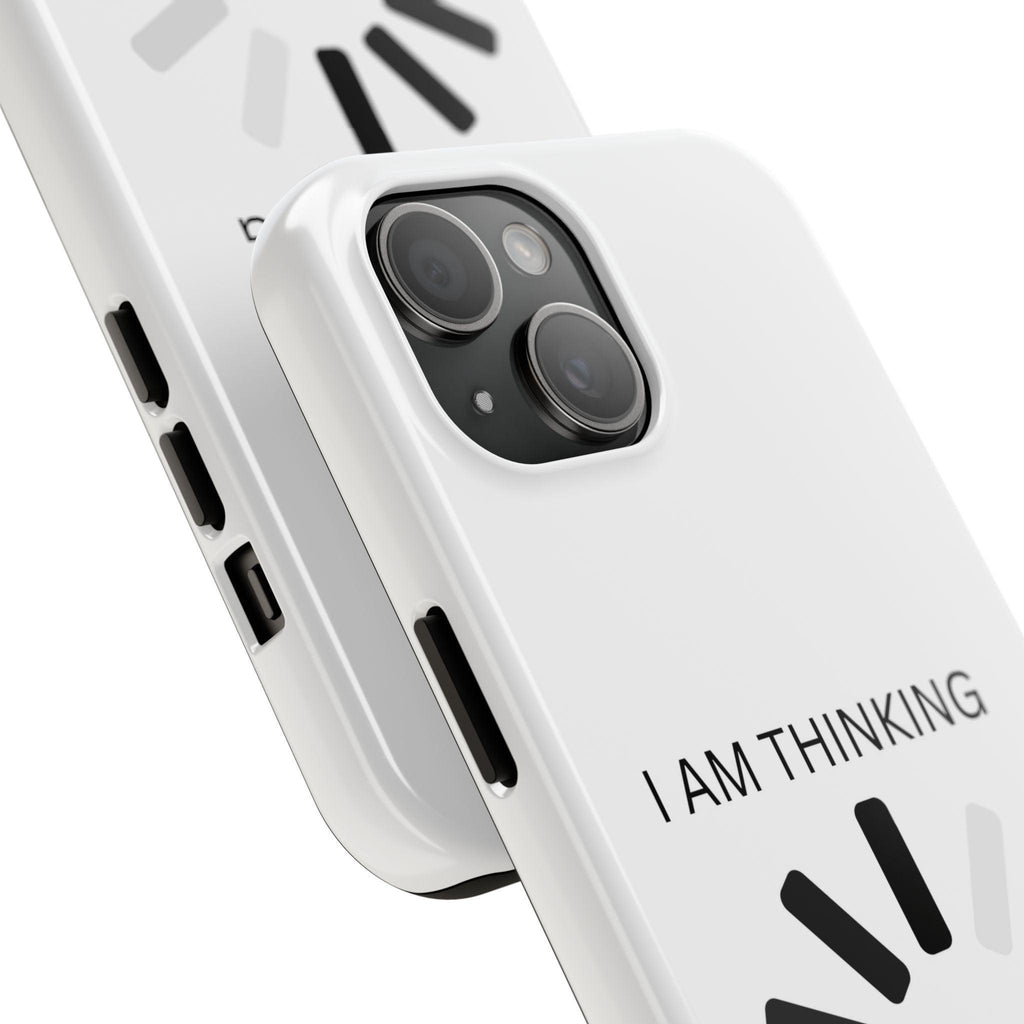 I Am Thinking To Much Text Printed Tough Phone Cases