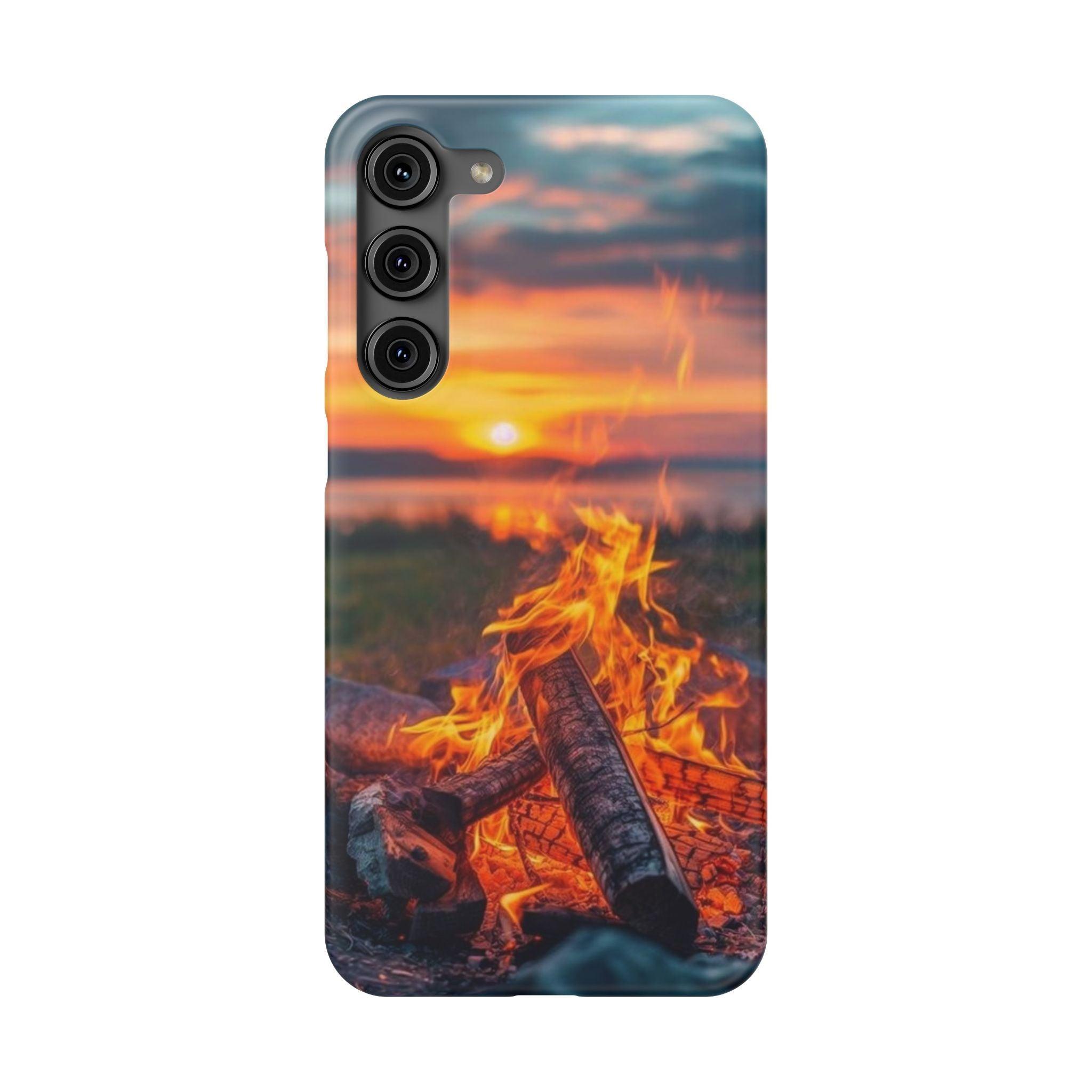 Woodland Fire Phone Case – Warmth of Nature’s Blaze on Your Device