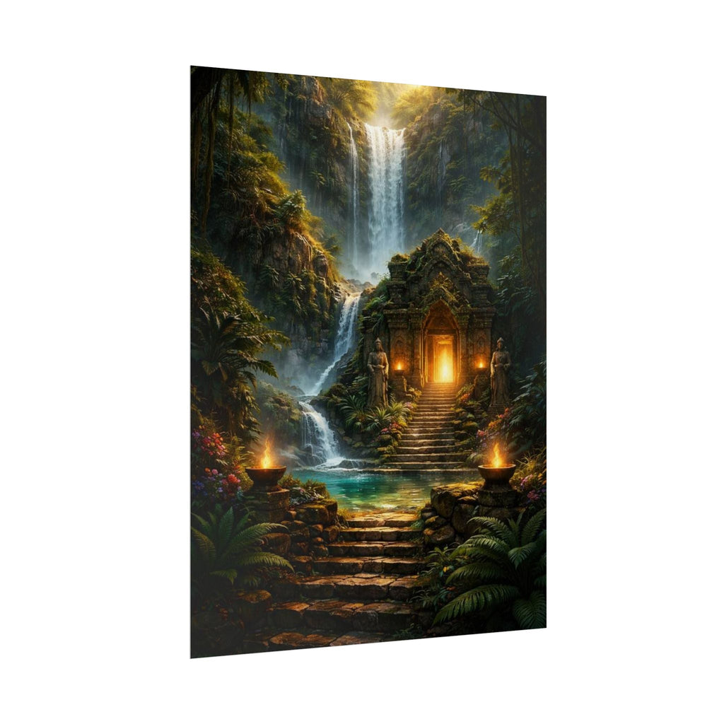 Mystic Jungle Temple Poster