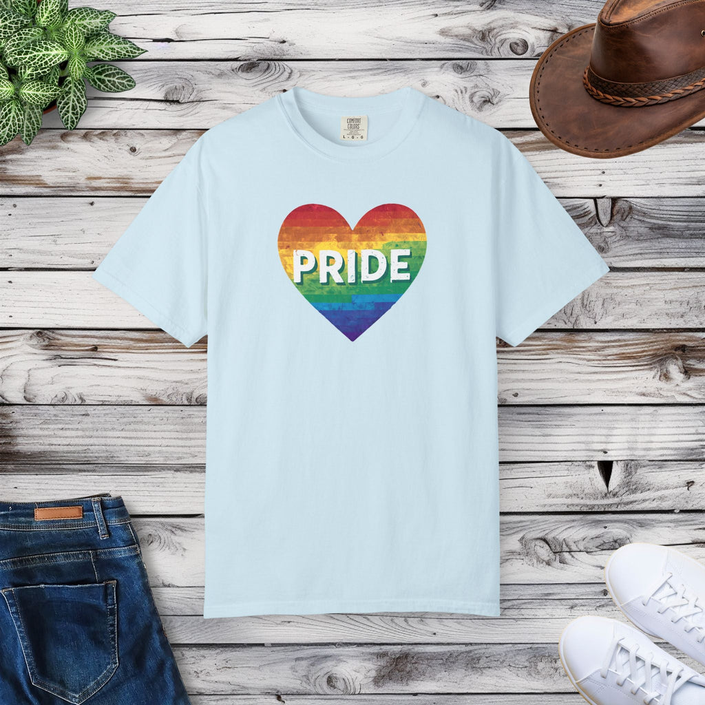 Gay Pride Rainbow Tee - Garment Dyed Comfort Colors - DipaliZ