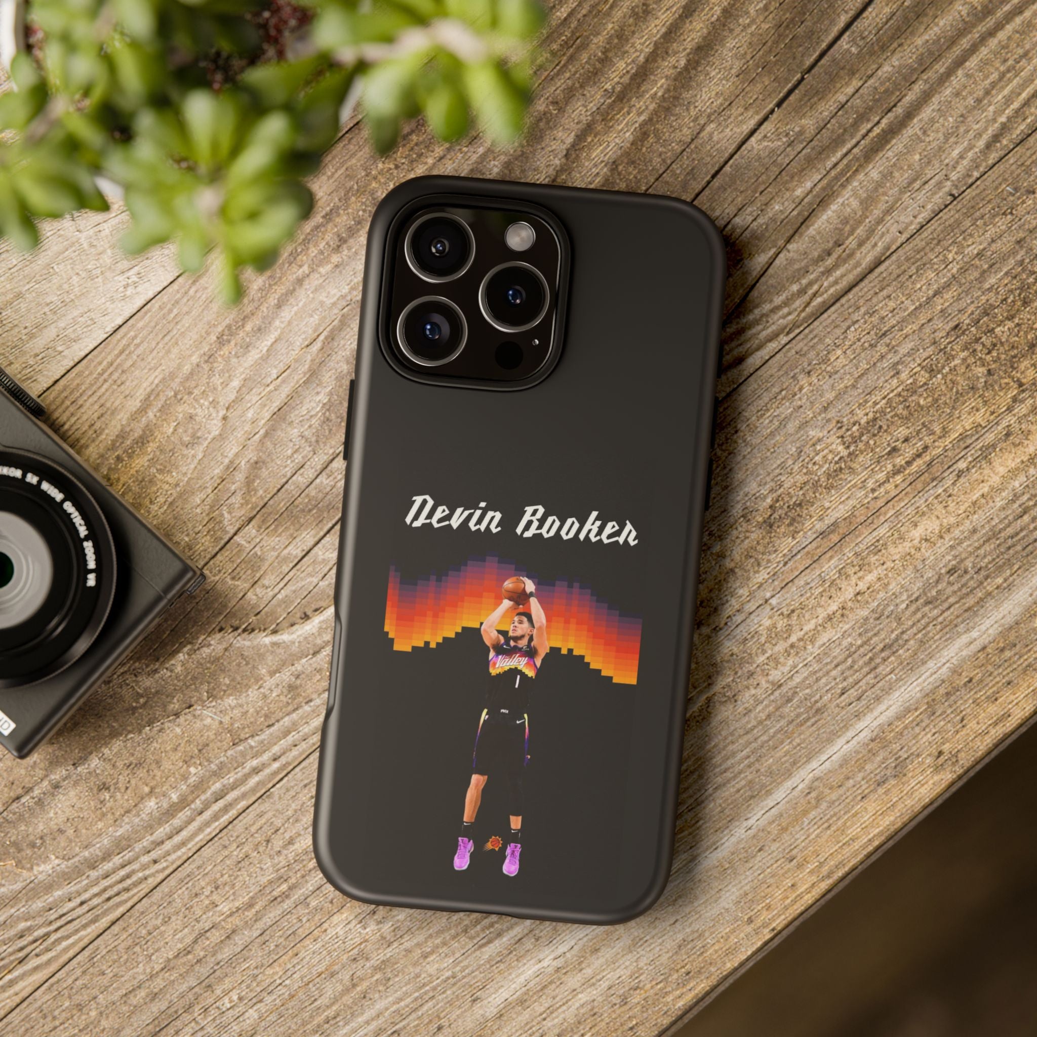 Devin Booker Precision Blaze Series – Dual-Layer ShockGuard Protection | Fits iPhone 8–16 Pro Max & Samsung Galaxy S10–S25 Ultra
