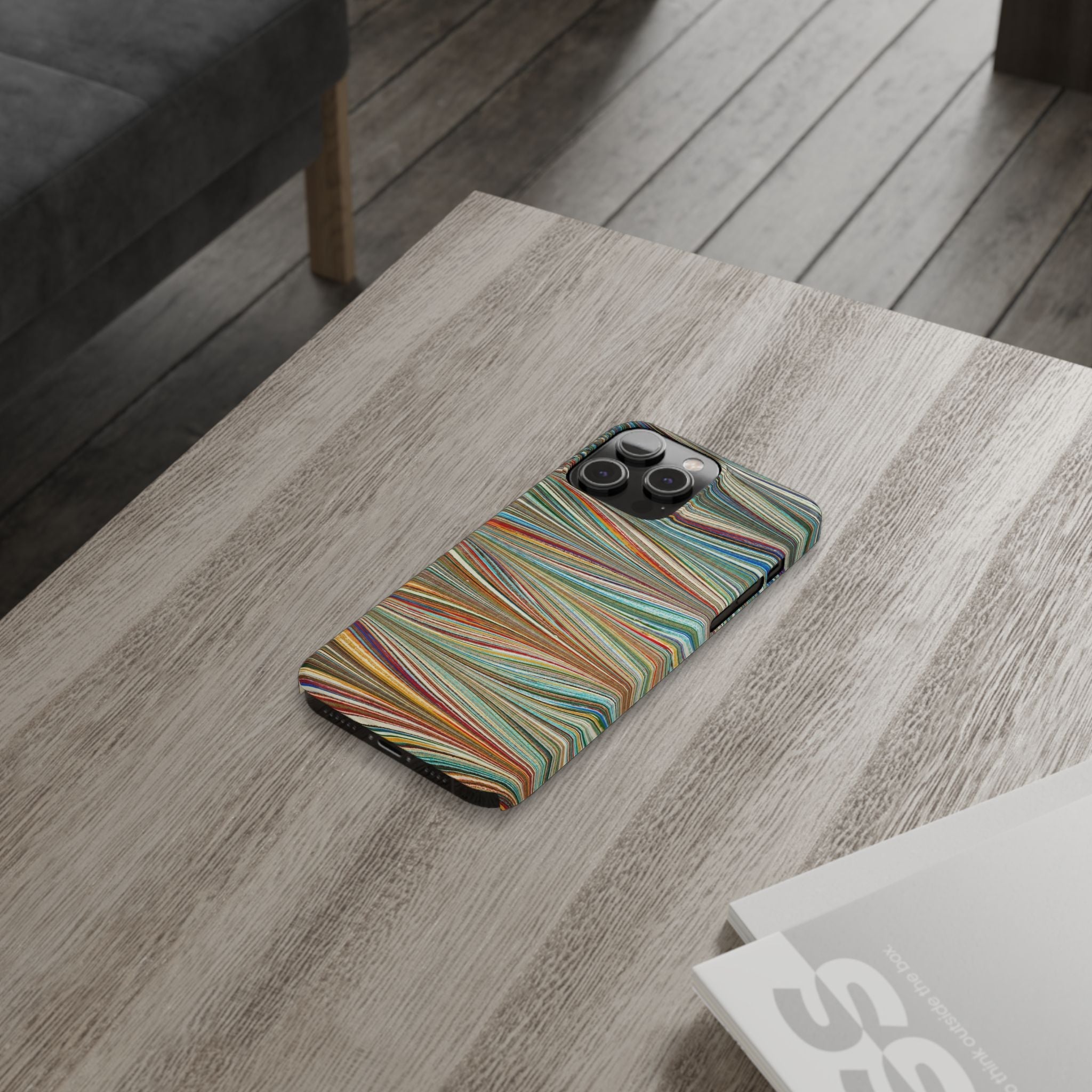 Florentine Multi-Colored Marbled Phone Case