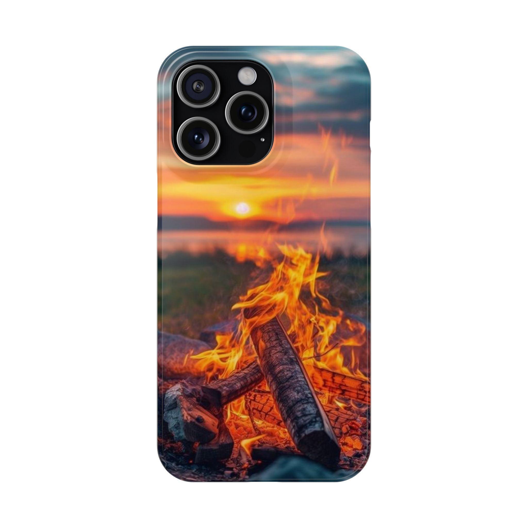 Woodland Fire Phone Case – Warmth of Nature’s Blaze on Your Device