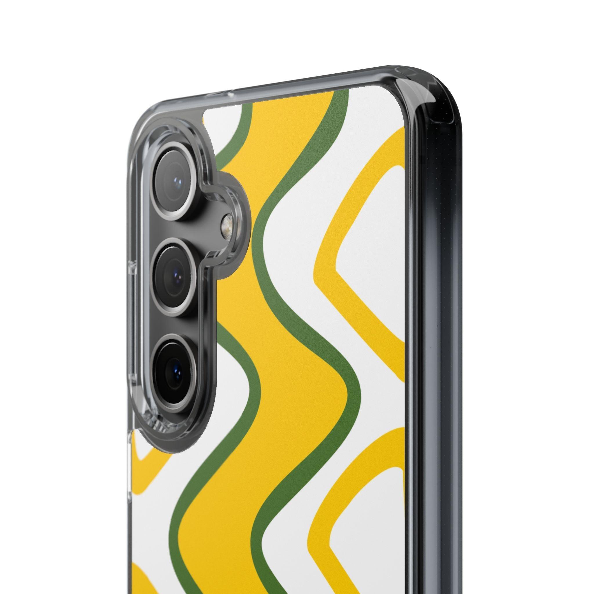 Bright Yellow Abstract With Shape Clear Cases