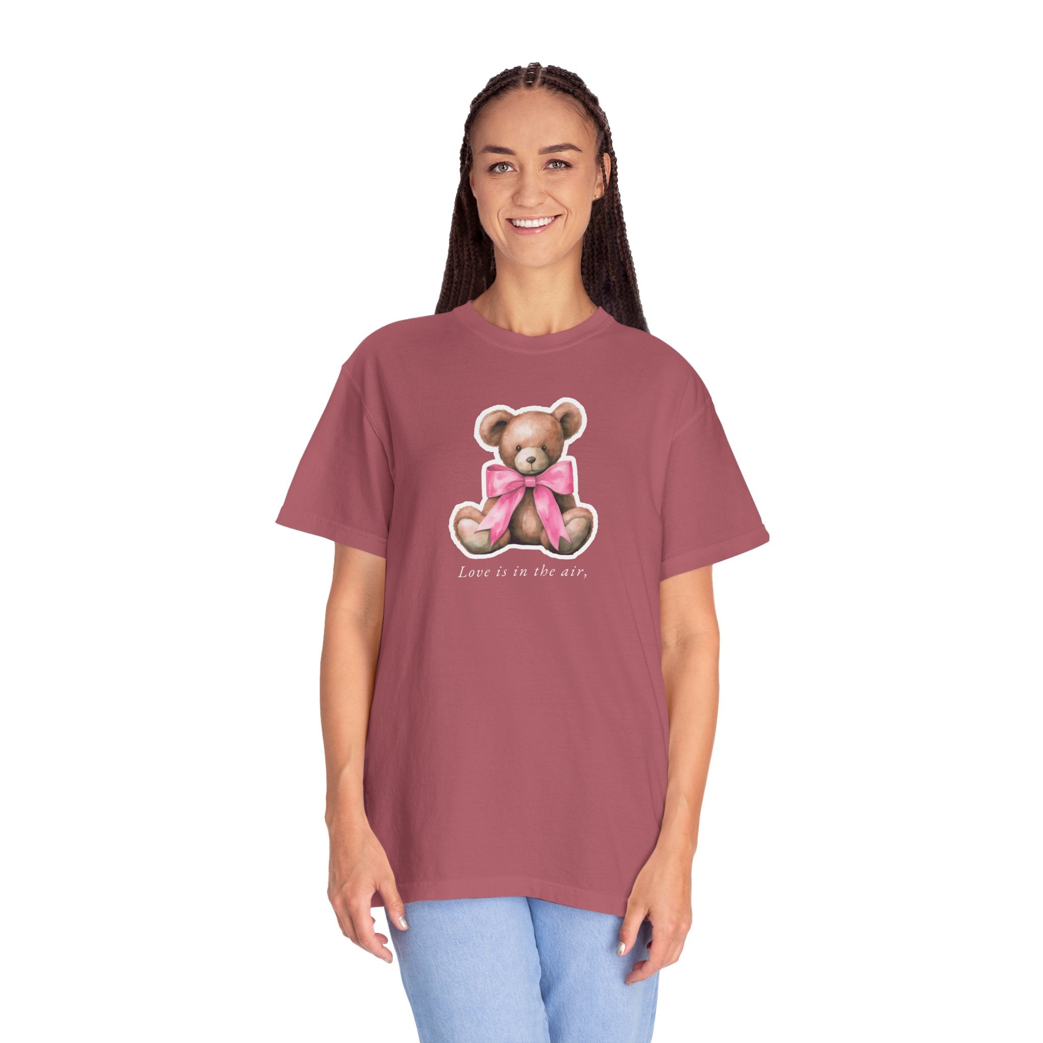 Teddy Bear Tee - Love Is In The Air Valentine's Day - DipaliZ